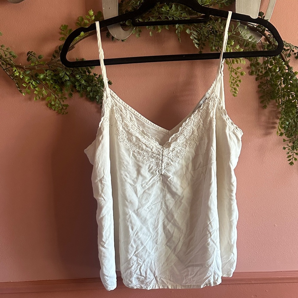 American Eagle Outfitters White Lace Cami
